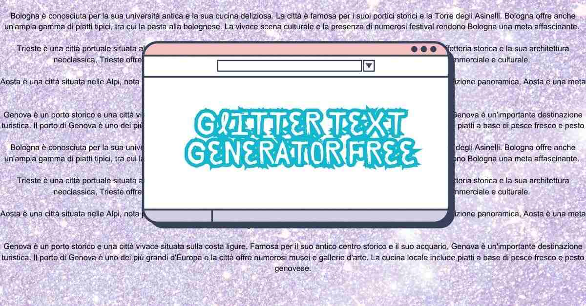 Glitter Text Generator Free